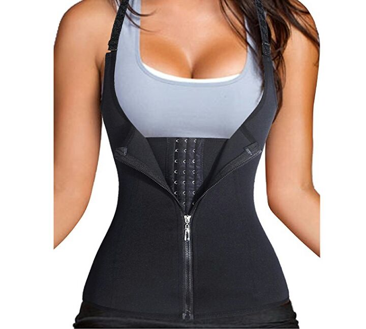 Gotoly Waist Trainer for Women Body Shaper Girdles Shapewear Tummy control  Corset Zipper Vest With Adjustable Straps(Beige 4X-Large) 